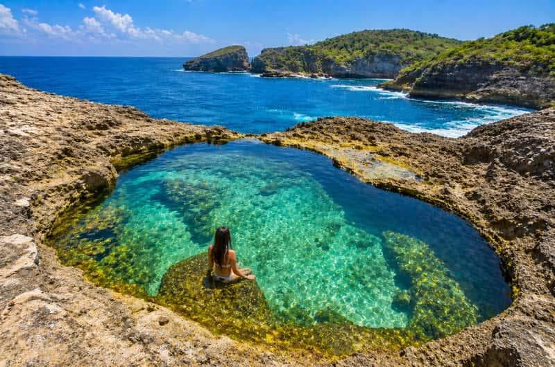 Panoramic view of Nusa Penida coastline combining west and east highlights — photo 2